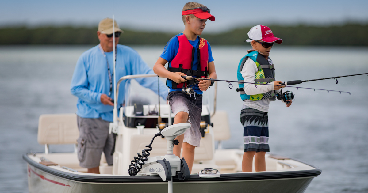 Kids fishing